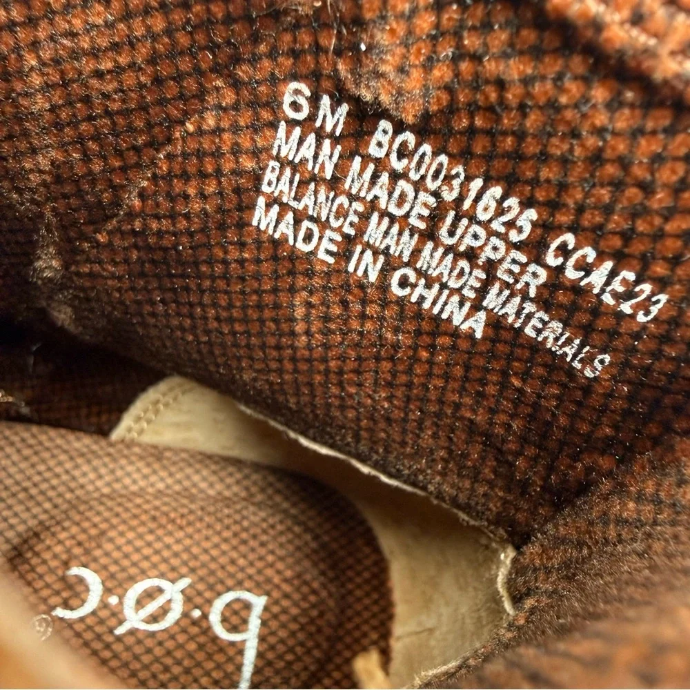 B.O.C‎ Claire Dark Tan Ankle Boots Women’s Size 6M